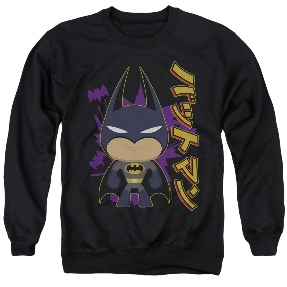 Batman Comics Cute Kanji Men's Crewneck 50 50 Poly Long-Sleeve T-Shirt