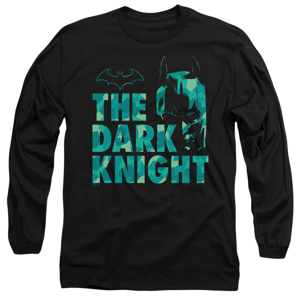 Batman Comics Cutting Pattern Men's 18/1 Cotton Long-Sleeve T-Shirt