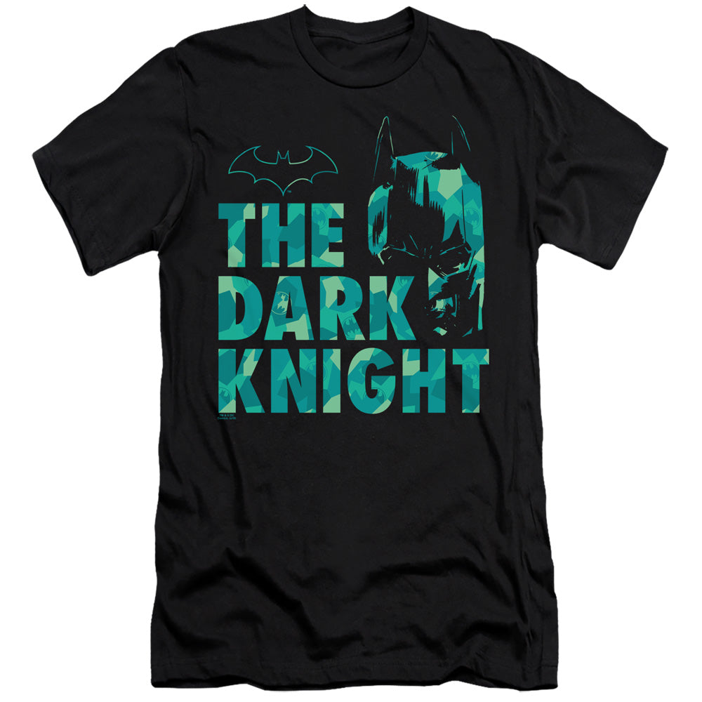 Batman Comics Cutting Pattern Men's Ultra-Soft 30/1 Cotton Slim Short-Sleeve T-Shirt