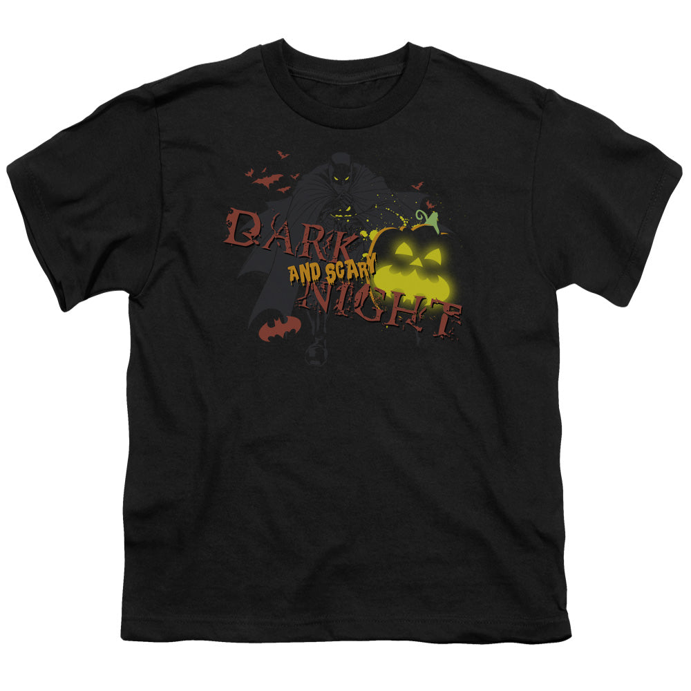 Batman Comics Dark And Scary Night Youth 18/1 100% Cotton Short-Sleeve T-Shirt