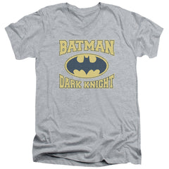 Batman Comics Dark Knight Jersey Men's 30/1 Cotton Slim V-Neck T-Shirt