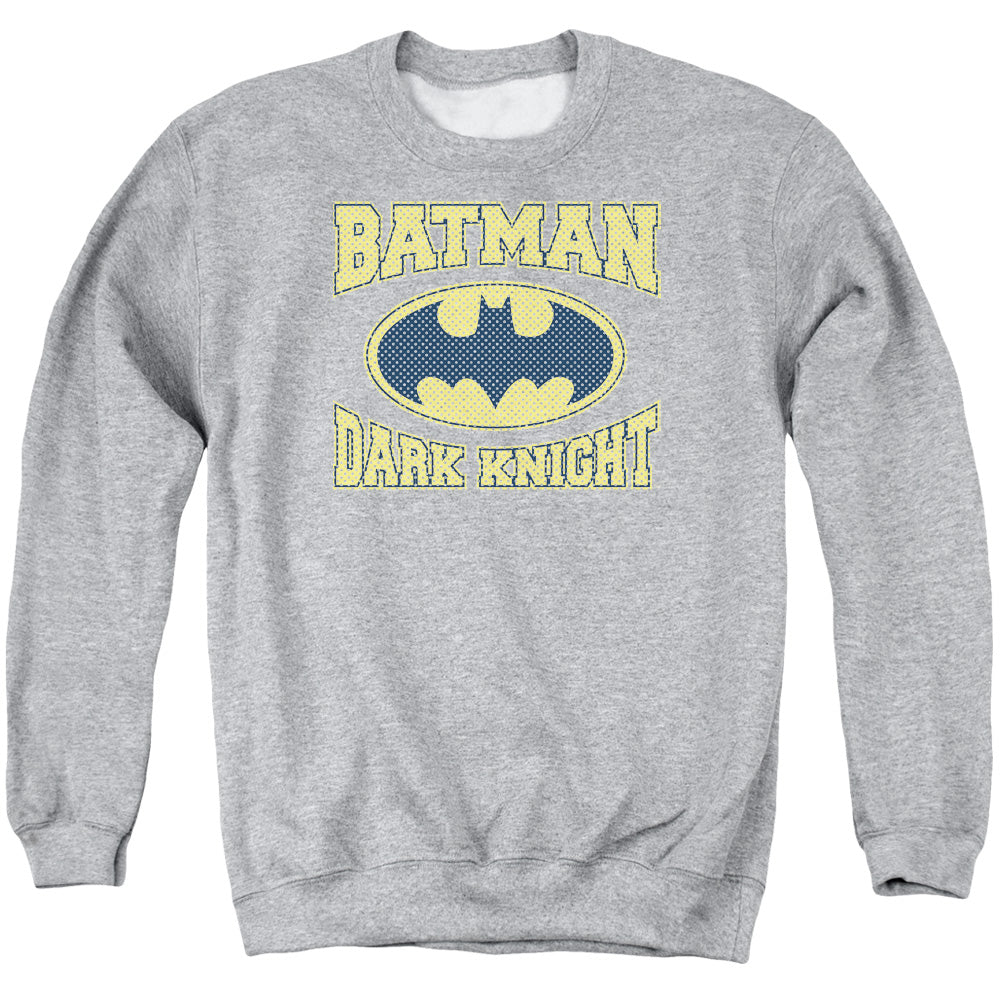 Batman Comics Dark Knight Jersey Men's Crewneck 50 50 Poly Long-Sleeve T-Shirt