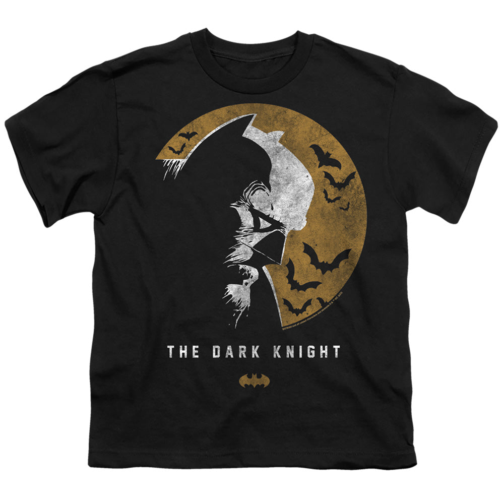 Batman Comics Dark Knight Moon Youth 18/1 100% Cotton Short-Sleeve T-Shirt