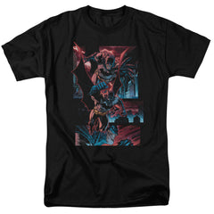 Batman Comics Dark Knight Panels Men's 18/1 Cotton Short-Sleeve T-Shirt
