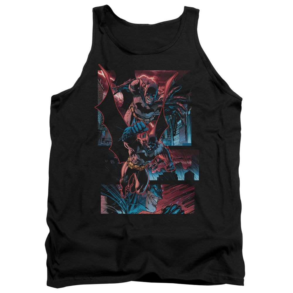 Batman Comics Dark Knight Panels Men's 18/1 Cotton Tank Top