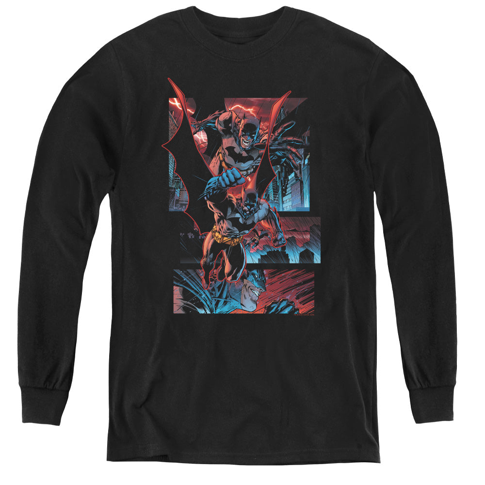 Batman Comics Dark Knight Panels Youth Long-Sleeve T-Shirt
