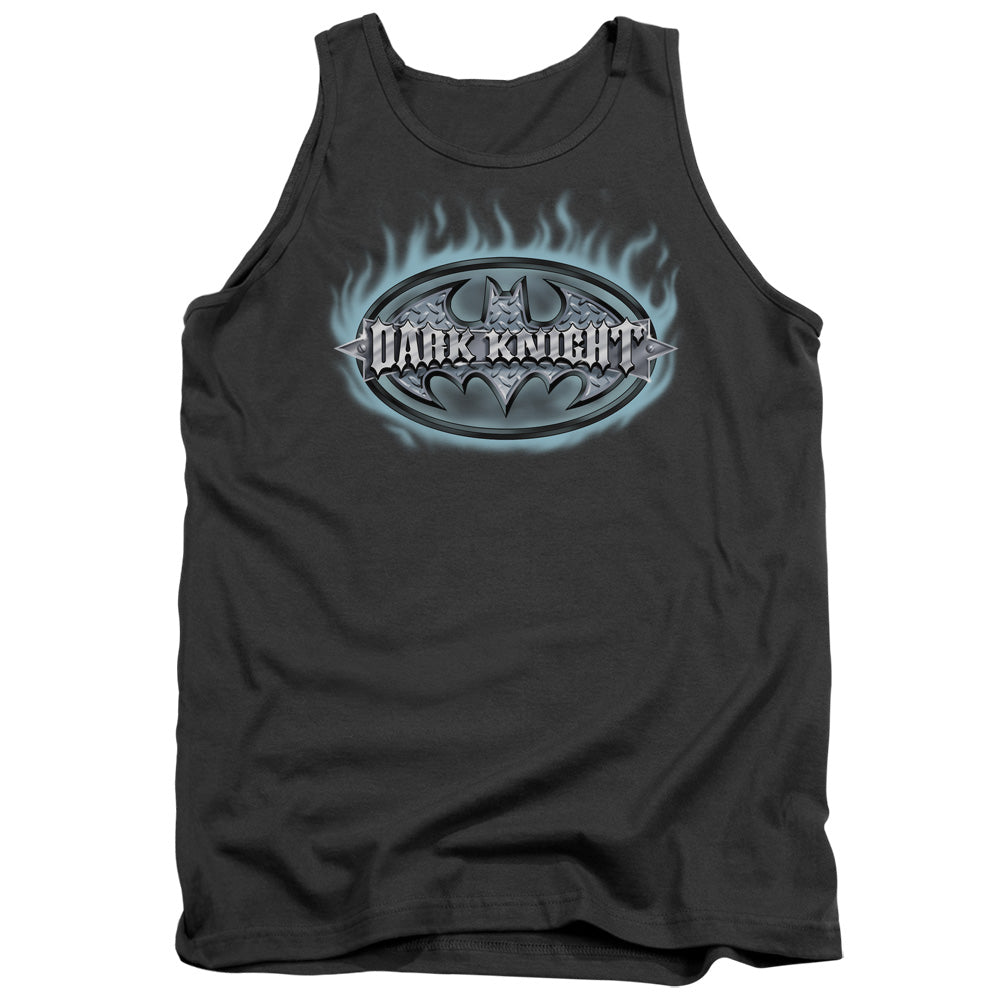 Batman Comics Dark Knight Steel Shield Men's 18/1 Cotton Tank Top