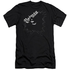 Batman Comics Darkness Men's Ultra-Soft 30/1 Cotton Slim Short-Sleeve T-Shirt