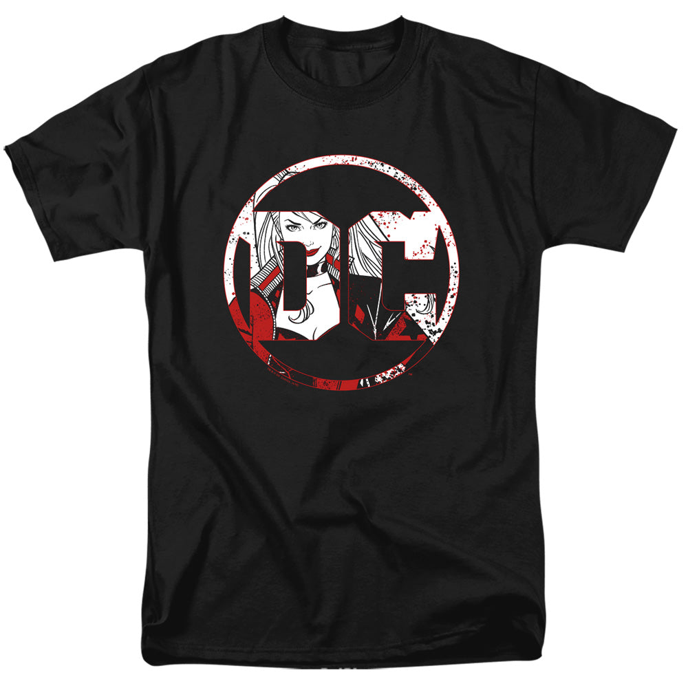 Batman Comics Dc Logo Harley Men's 18/1 Cotton Short-Sleeve T-Shirt