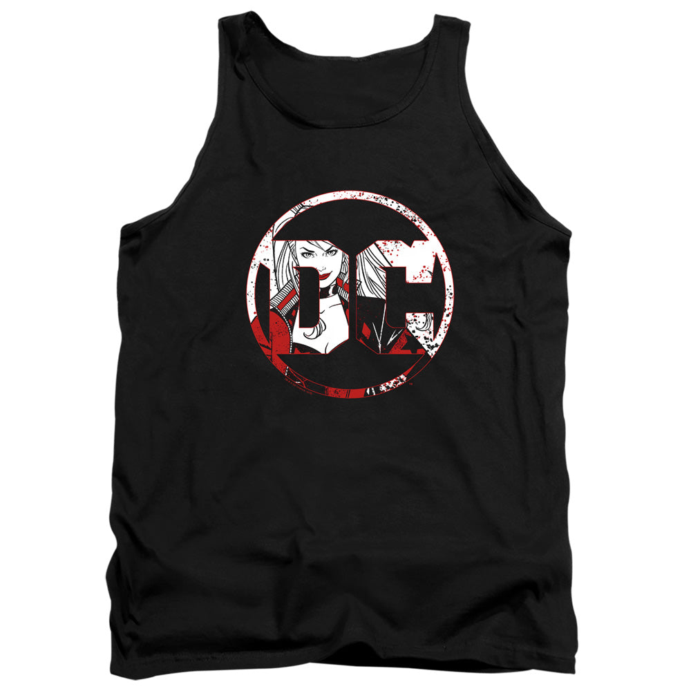 Batman Comics Dc Logo Harley Men's 18/1 Cotton Tank Top