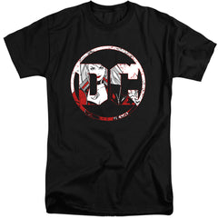 Batman Comics Dc Logo Harley Men's 18/1 Tall Cotton Short-Sleeve T-Shirt