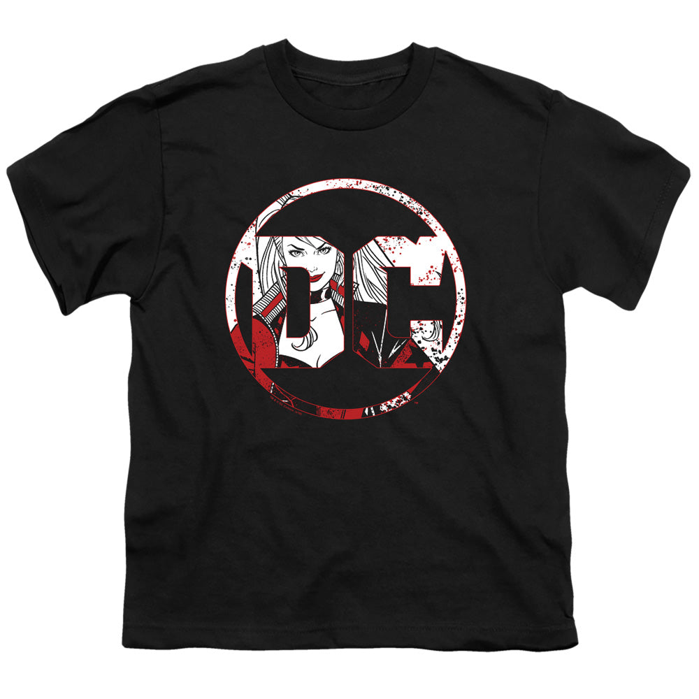 Batman Comics Dc Logo Harley Youth 18/1 100% Cotton Short-Sleeve T-Shirt