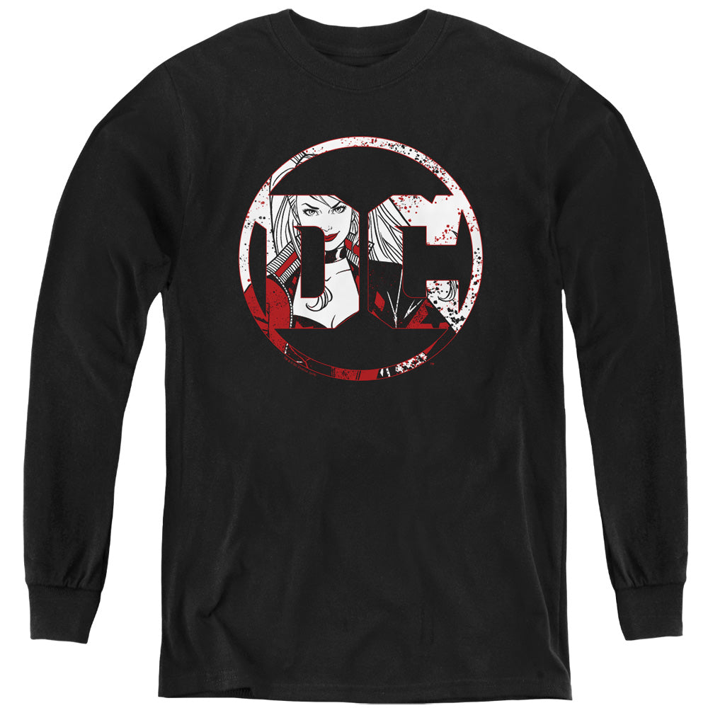 Batman Comics Dc Logo Harley Youth Long-Sleeve T-Shirt