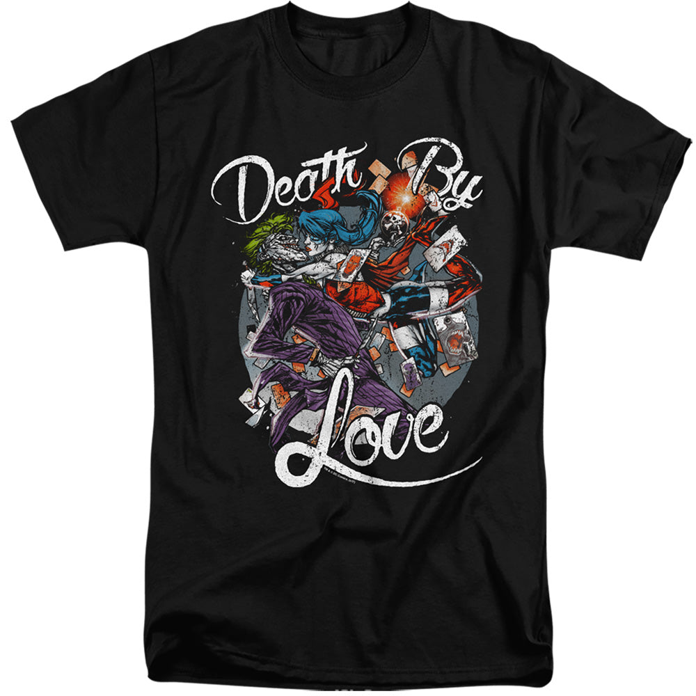 Batman Comics Death By Love Men's 18/1 Tall Cotton Short-Sleeve T-Shirt
