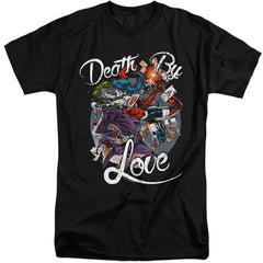 Batman Comics Death By Love Men's 18/1 Tall Cotton Short-Sleeve T-Shirt