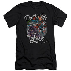 Batman Comics Death By Love Men's Ultra-Soft 30/1 Cotton Slim Short-Sleeve T-Shirt