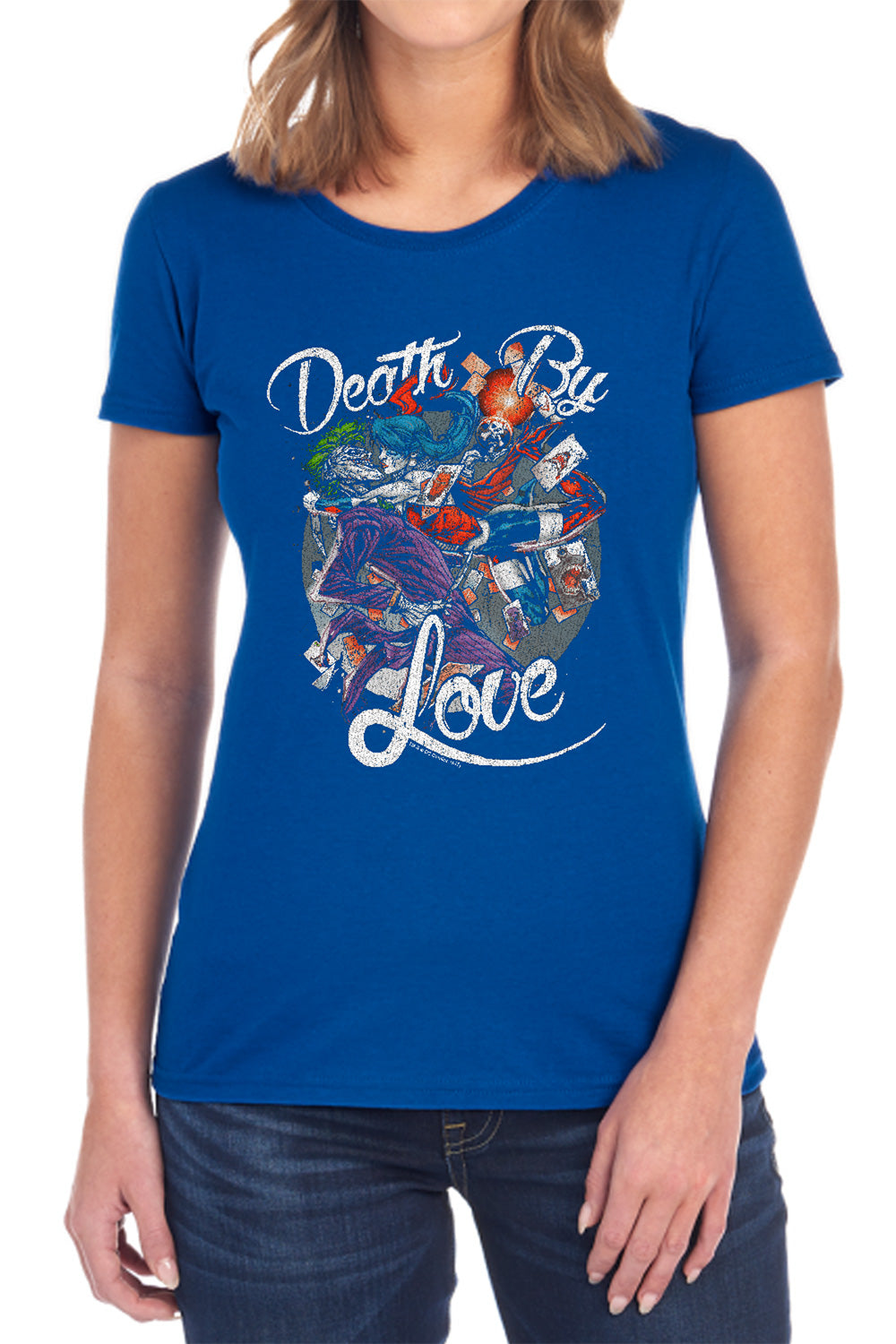 Batman Comics Death By Love Women's 18/1 Cotton Short-Sleeve T-Shirt