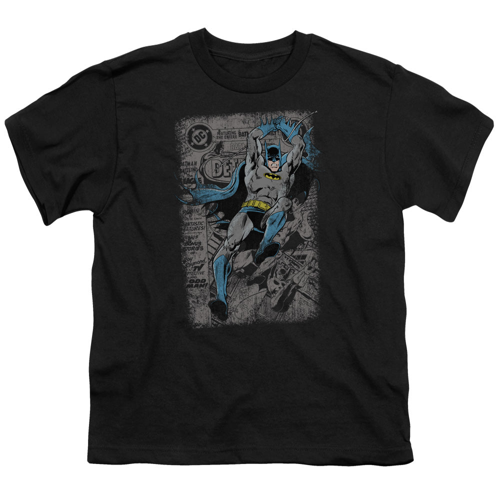 Batman Comics Detective #487 Distress Youth 18/1 100% Cotton Short-Sleeve T-Shirt