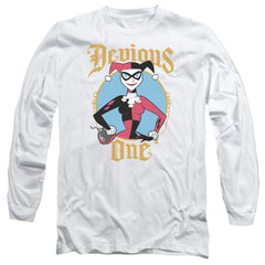 Batman Comics Devious One Men's 18/1 Cotton Long-Sleeve T-Shirt