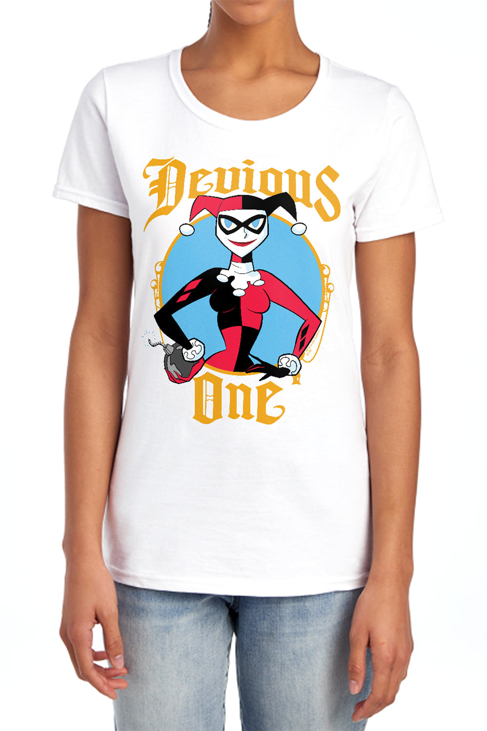 Batman Comics Devious One Women's 18/1 Cotton Short-Sleeve T-Shirt