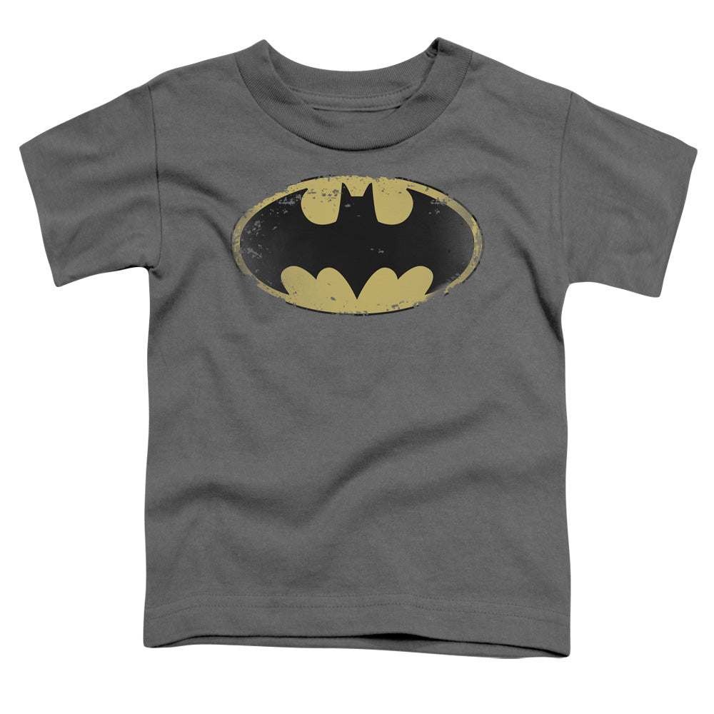 Batman Comics Distressed Shield Toddler 18/1 Cotton Short-Sleeve T-Shirt
