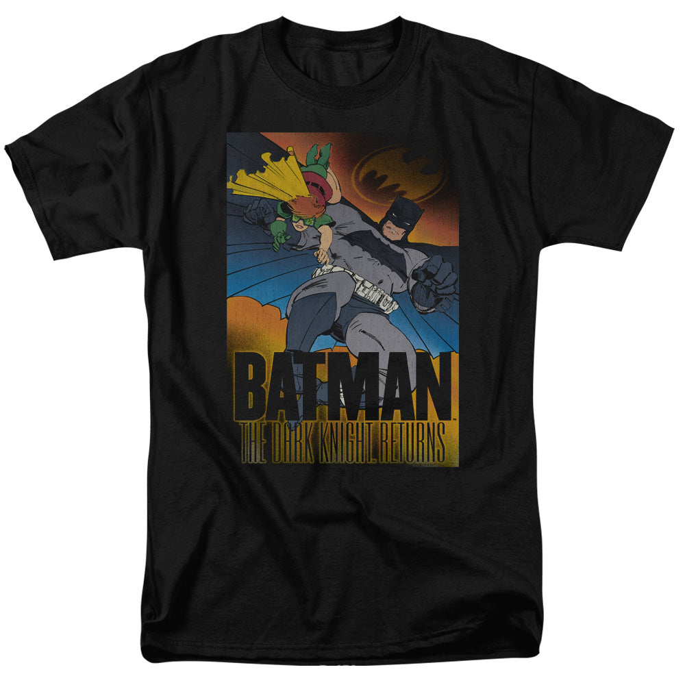 Batman Comics Dk Returns Men's 18/1 Cotton Short-Sleeve T-Shirt