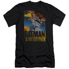 Batman Comics Dk Returns Men's Ultra-Soft 30/1 Cotton Slim Short-Sleeve T-Shirt