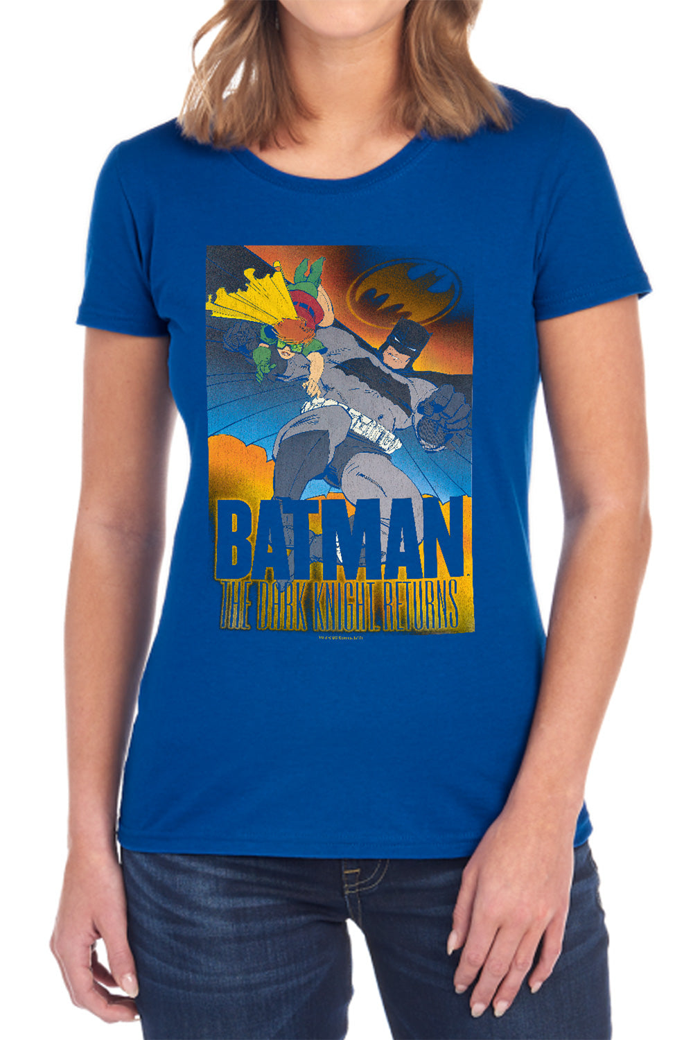 Batman Comics Dk Returns Women's 18/1 Cotton Short-Sleeve T-Shirt