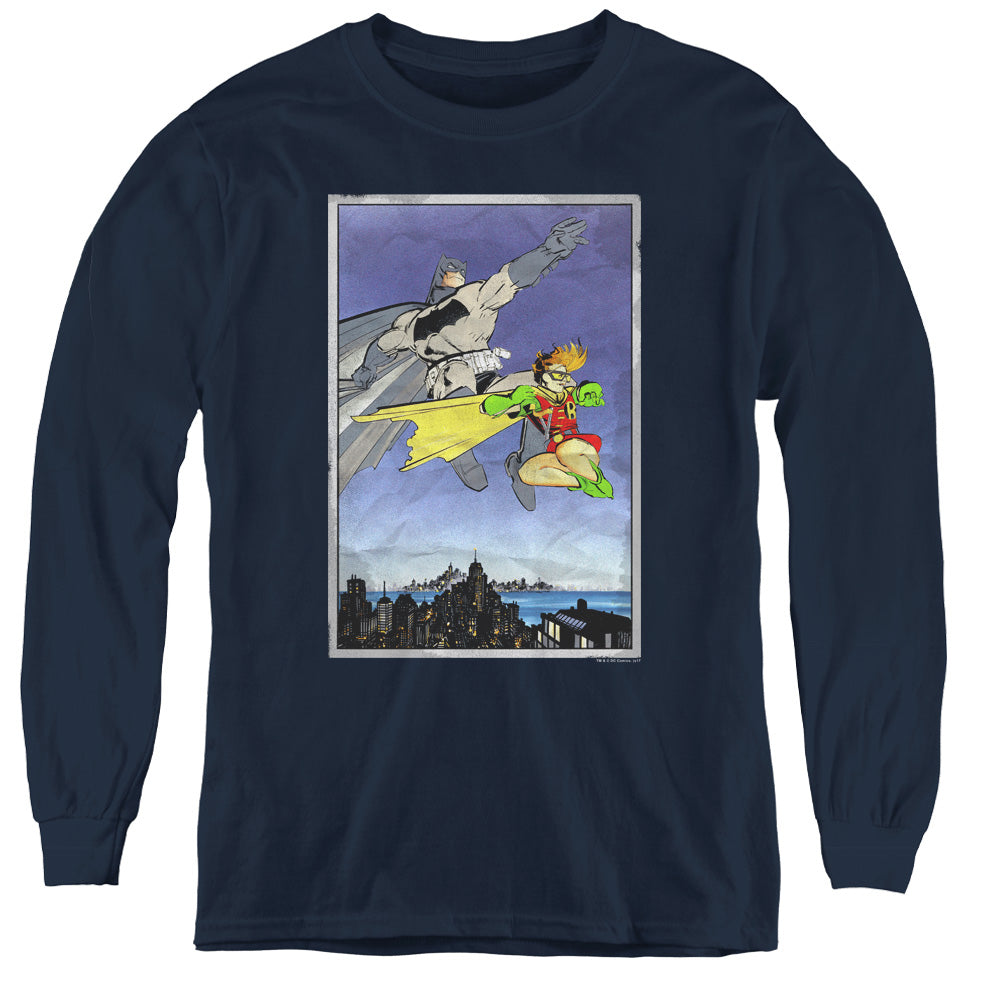 Batman Comics Dkr Duo Youth Long-Sleeve T-Shirt