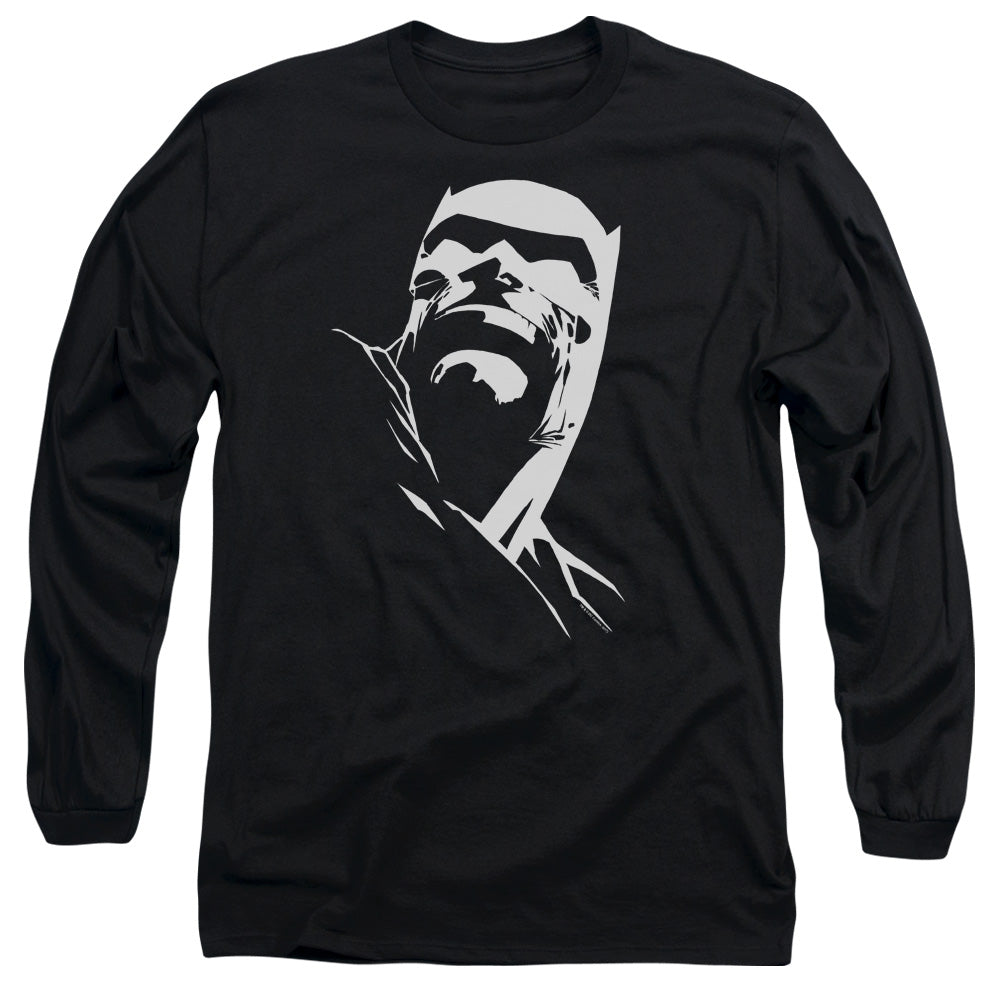 Batman Comics Dkr Head Men's 18/1 Cotton Long-Sleeve T-Shirt
