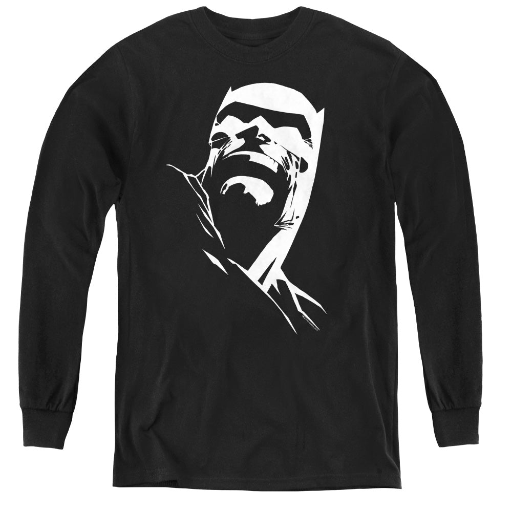Batman Comics Dkr Head Youth Long-Sleeve T-Shirt