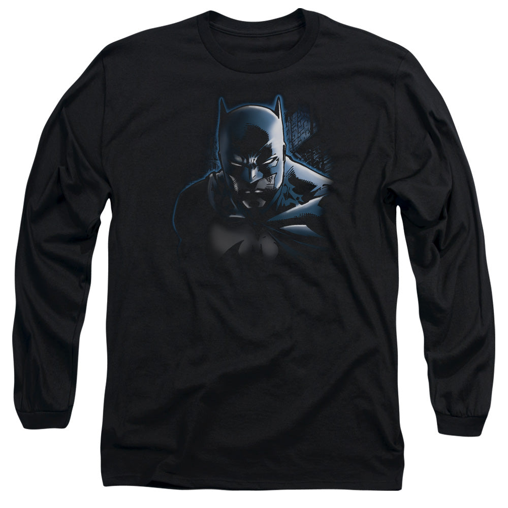 Batman Comics Dont Mess With The Bat Men's 18/1 Cotton Long-Sleeve T-Shirt
