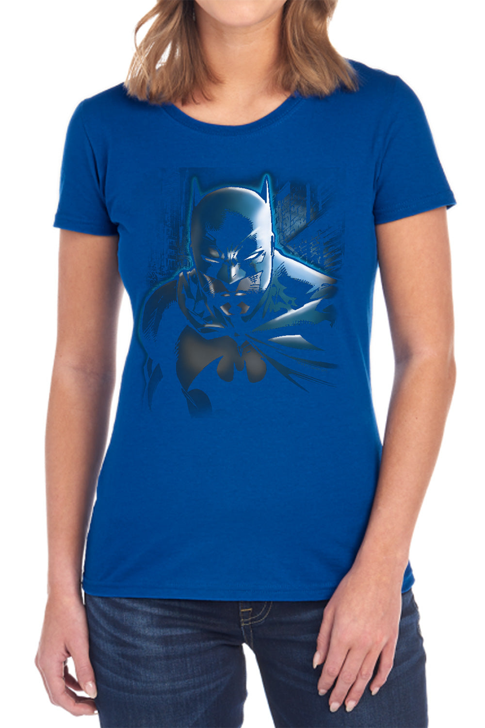 Batman Comics Dont Mess With The Bat Women's 18/1 Cotton Short-Sleeve T-Shirt