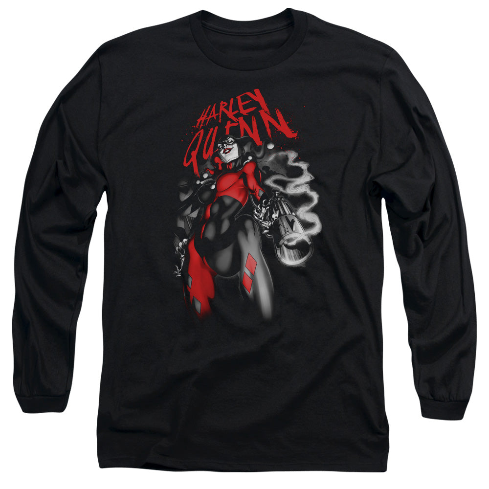 Batman Comics Down The Barrel Men's 18/1 Cotton Long-Sleeve T-Shirt