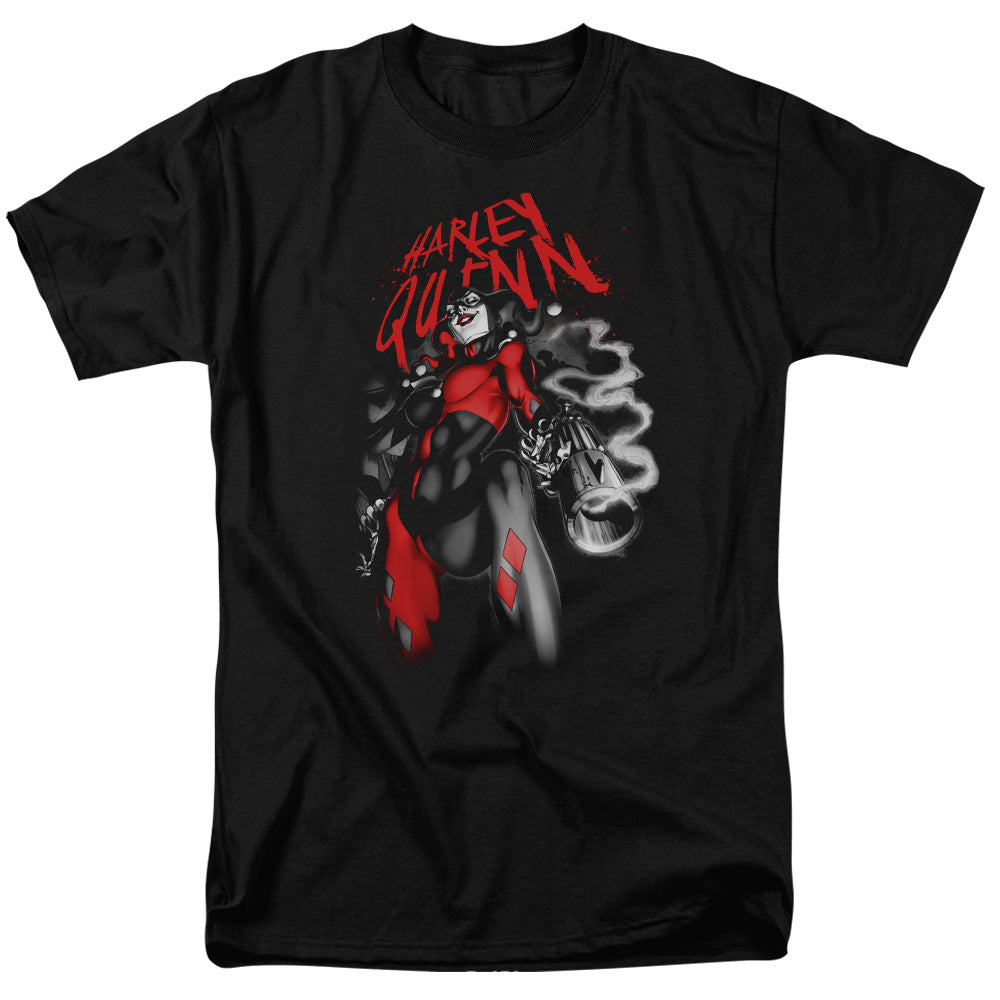 Batman Comics Down The Barrel Men's 18/1 Cotton Short-Sleeve T-Shirt