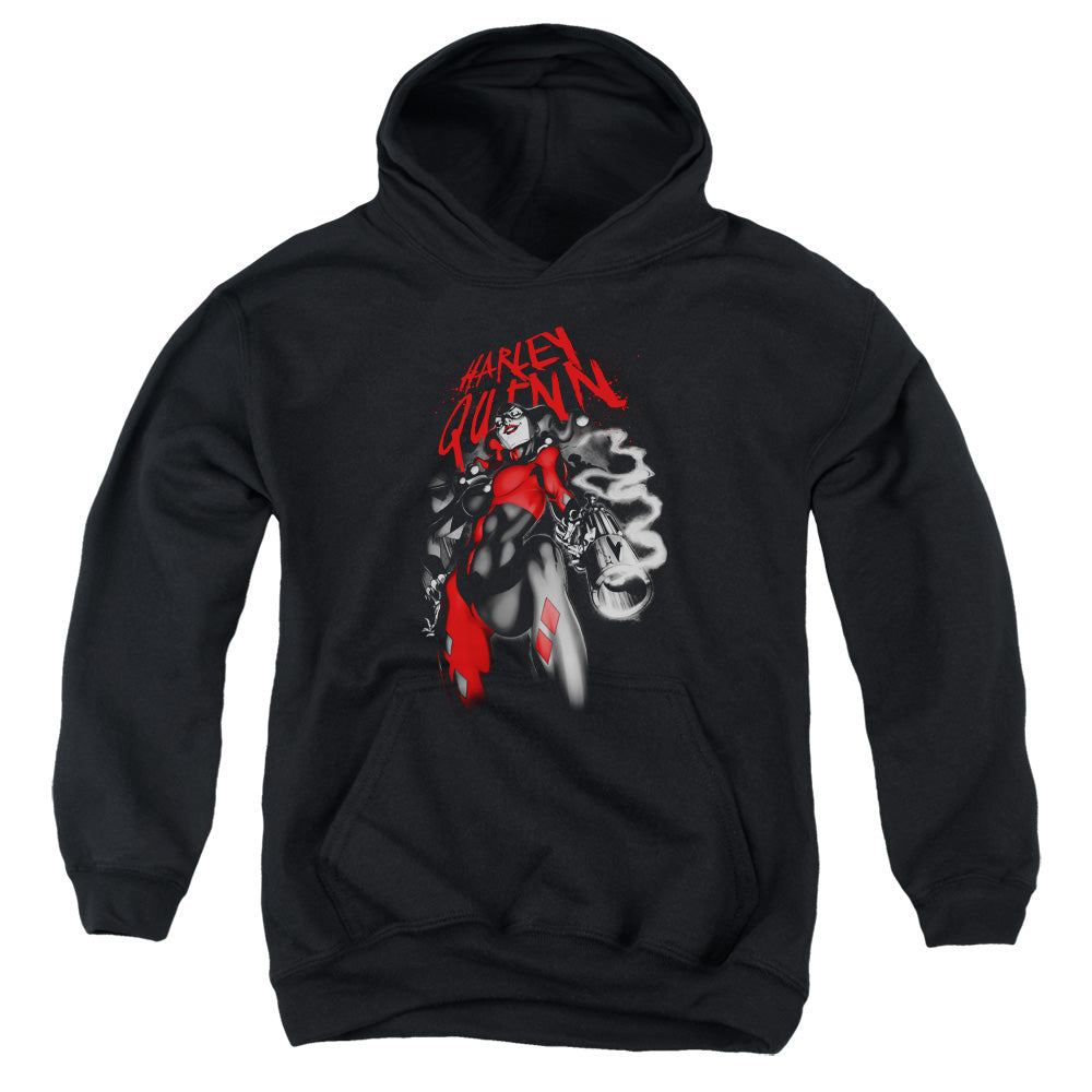 Batman Comics Down The Barrel Youth Cotton Poly Pull-Over Hoodie