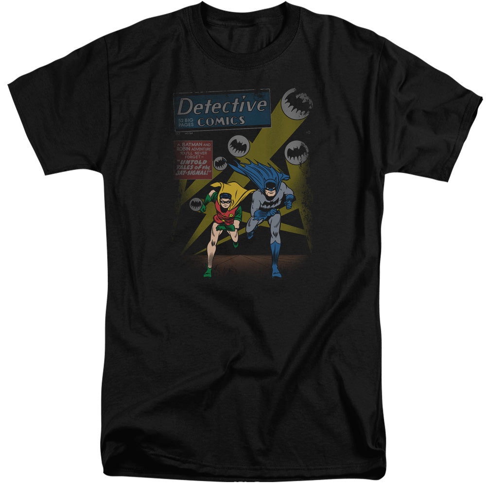 Batman Comics Dynamic Duo Men's 18/1 Tall Cotton Short-Sleeve T-Shirt