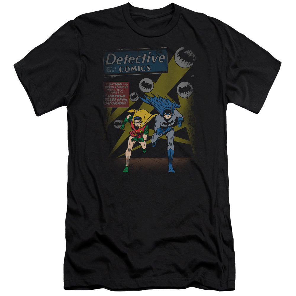 Batman Comics Dynamic Duo Men's Ultra-Soft 30/1 Cotton Slim Short-Sleeve T-Shirt