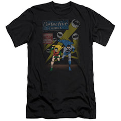 Batman Comics Dynamic Duo Men's Ultra-Soft 30/1 Cotton Slim Short-Sleeve T-Shirt