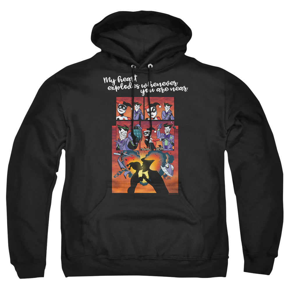 Batman Comics Explode Men's Pull-Over 75 25 Poly Hoodie