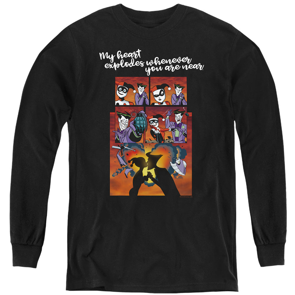 Batman Comics Explode Youth Long-Sleeve T-Shirt