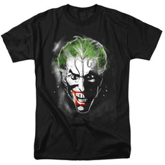 Batman Comics Face Of Madness Men's 18/1 Cotton Short-Sleeve T-Shirt