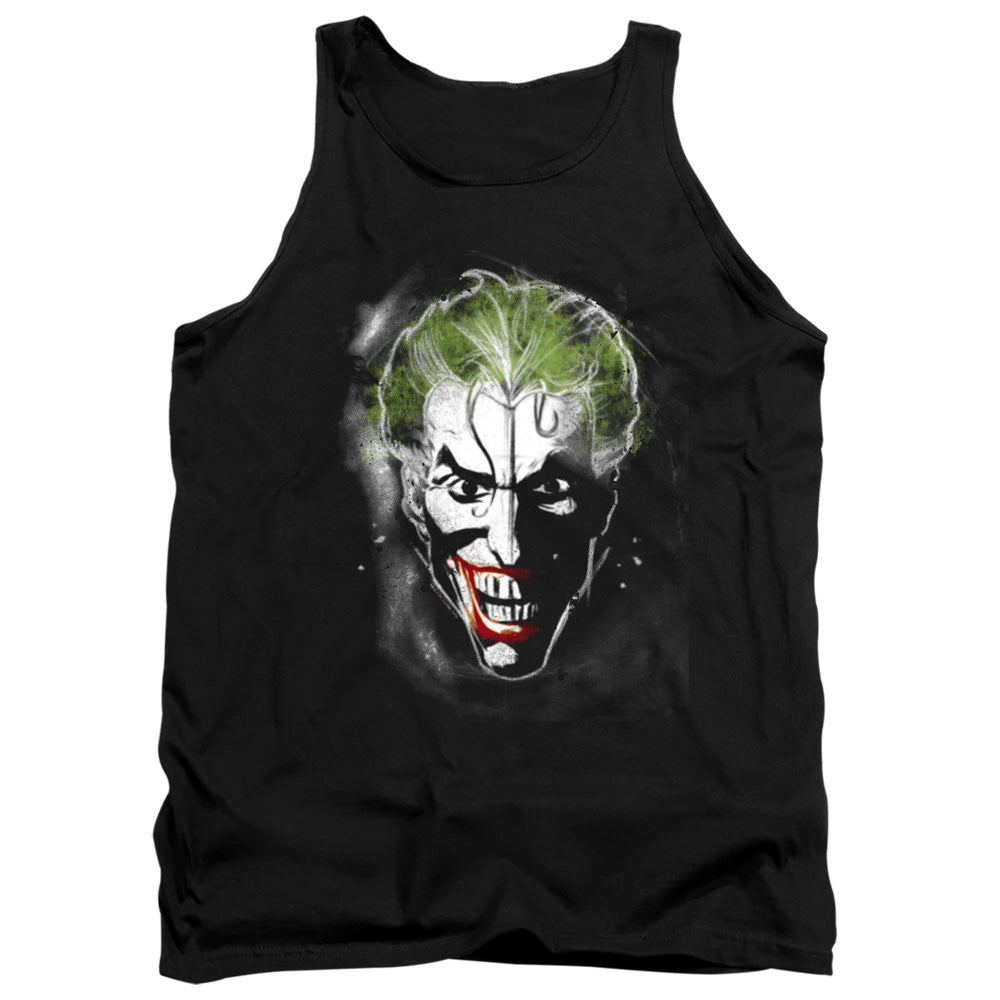 Batman Comics Face Of Madness Men's 18/1 Cotton Tank Top