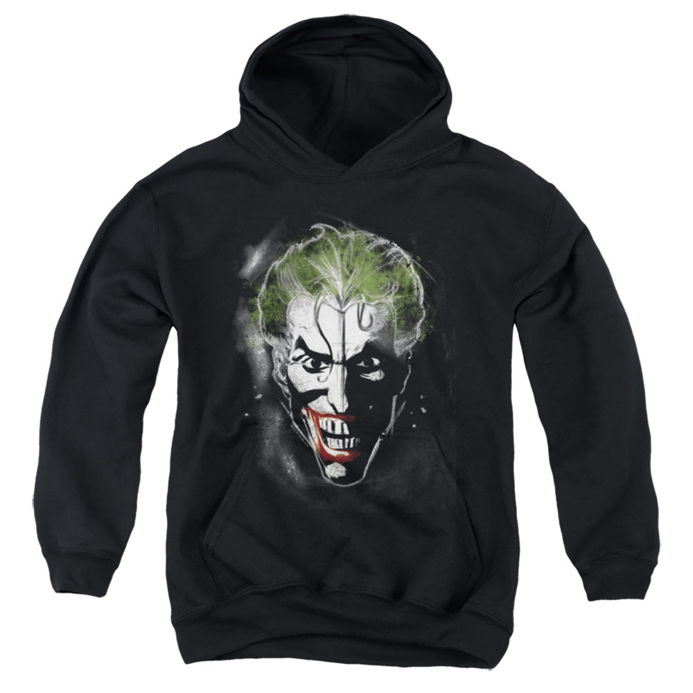 Batman Comics Face Of Madness Youth Cotton Poly Pull-Over Hoodie