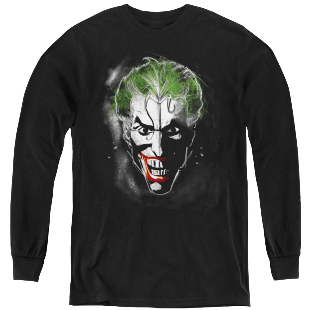 Batman Comics Face Of Madness Youth Long-Sleeve T-Shirt