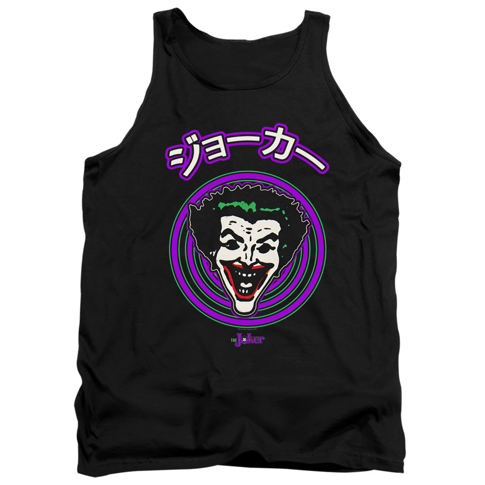 Batman Comics Face Spiral Men's 18/1 Cotton Tank Top