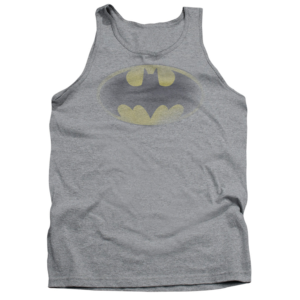 Batman Comics Faded Logo Men's 18/1 Cotton Tank Top