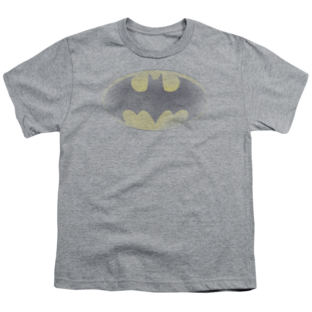 Batman Comics Faded Logo Youth 18/1 100% Cotton Short-Sleeve T-Shirt