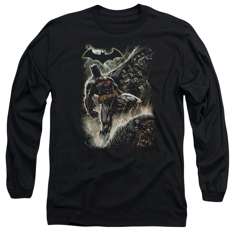 Batman Comics Family Men's 18/1 Cotton Long-Sleeve T-Shirt