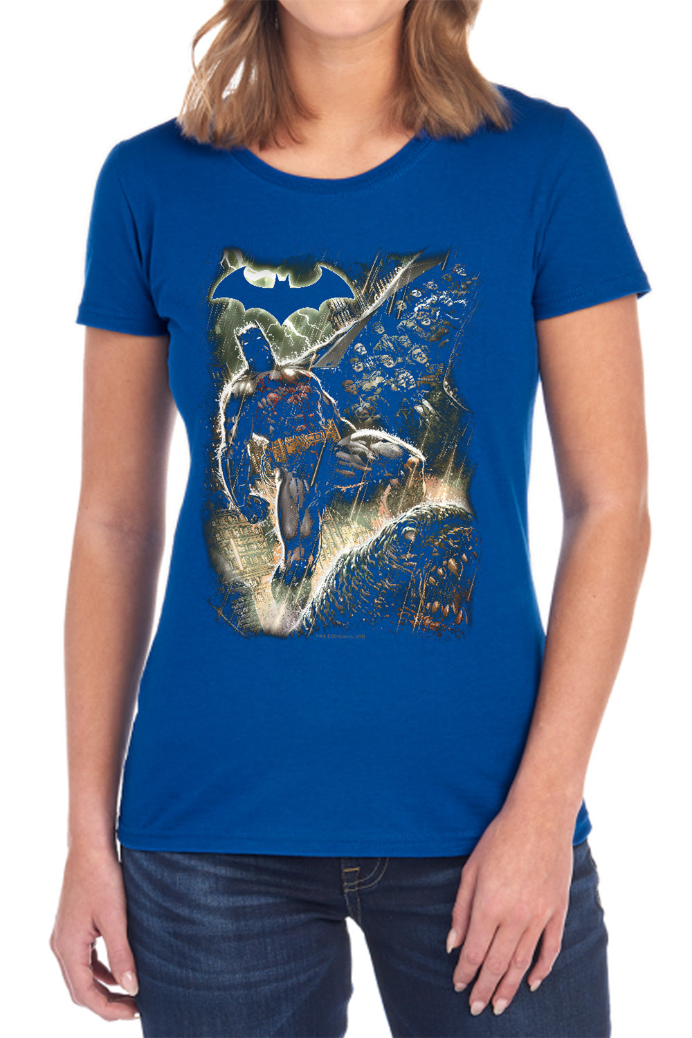 Batman Comics Family Women's 18/1 Cotton Short-Sleeve T-Shirt